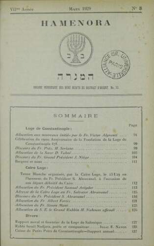 Hamenora. mars 1929 - Vol 07 N° 03